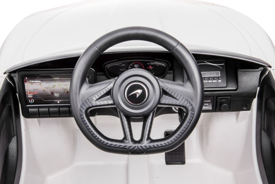 Vienvietis elektromobilis vaikams mclaren gt 12v, baltas