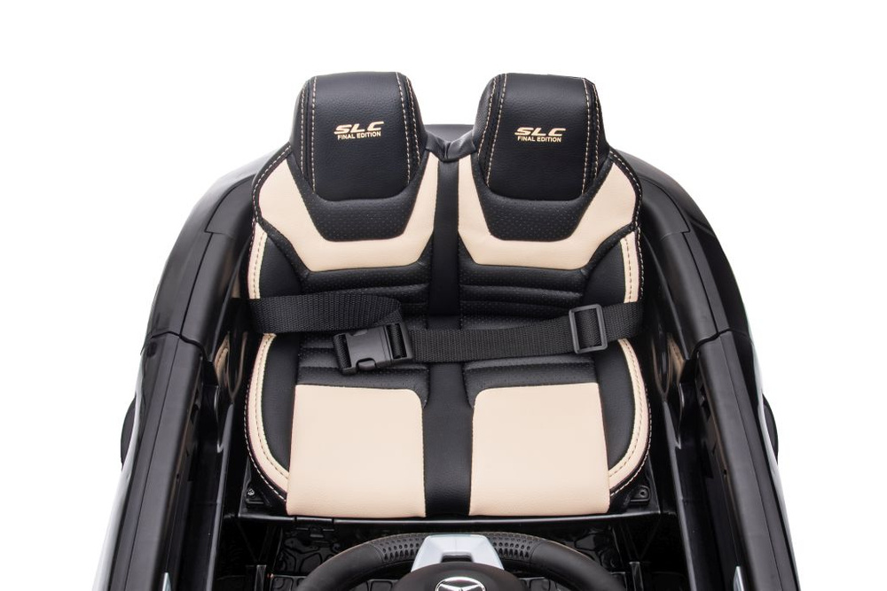 Dvivietis elektromobilis vaikams mercedes slc 300, juodas