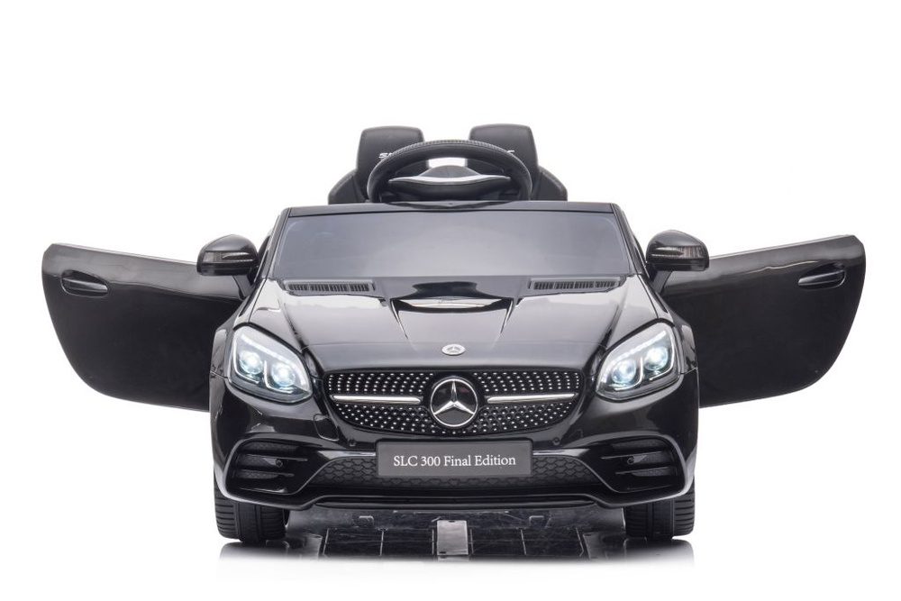Dvivietis elektromobilis vaikams mercedes slc 300, juodas