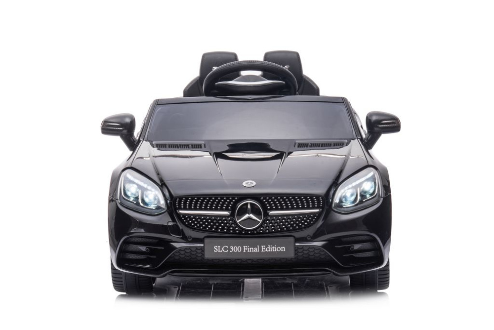 Dvivietis elektromobilis vaikams mercedes slc 300, juodas
