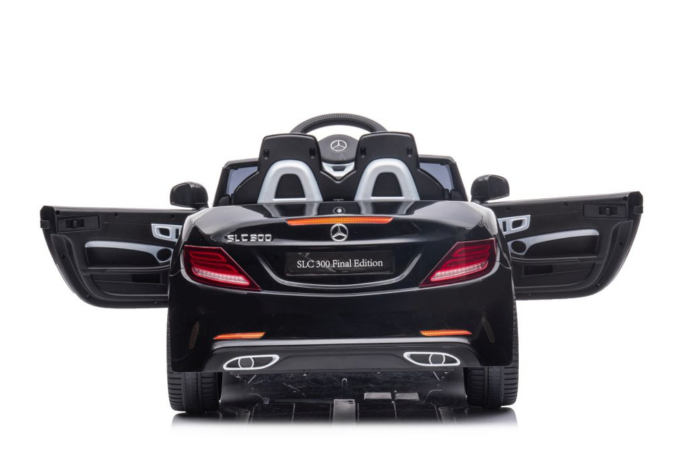 Dvivietis elektromobilis vaikams mercedes slc 300, juodas