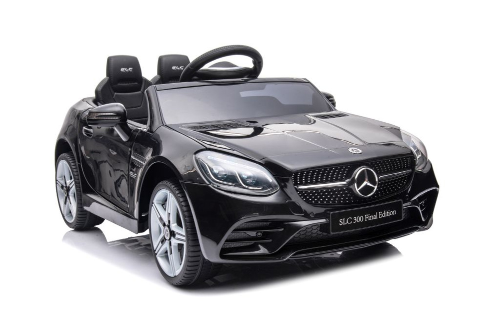 Dvivietis elektromobilis vaikams mercedes slc 300, juodas