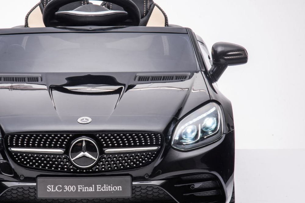 Dvivietis elektromobilis vaikams mercedes slc 300, juodas