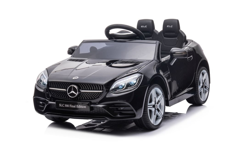 Dvivietis elektromobilis vaikams mercedes slc 300, juodas
