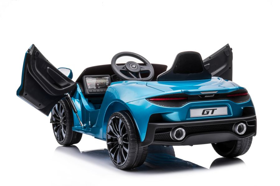 Vienvietis elektromobilis vaikams mclaren gt 12v, mėlynas blizgus
