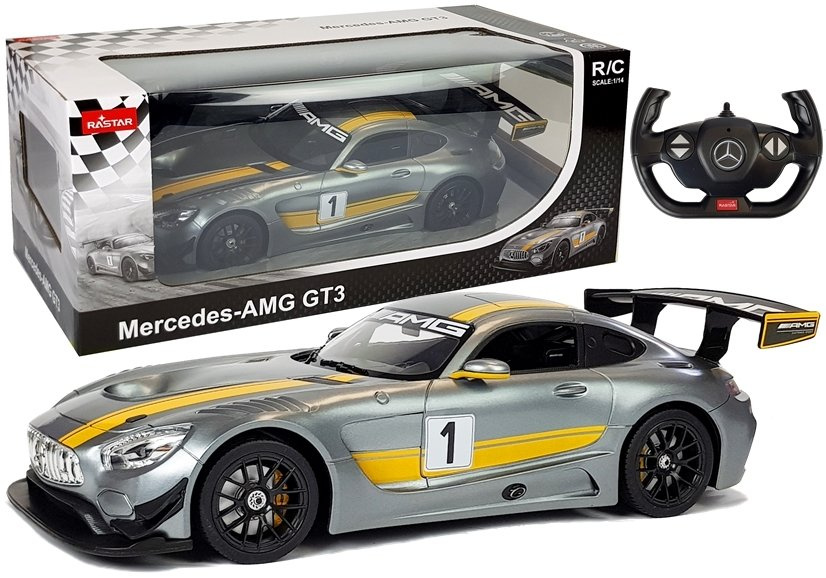 Nuotolinio valdymo automobilis mercedes amg gt3 1:14