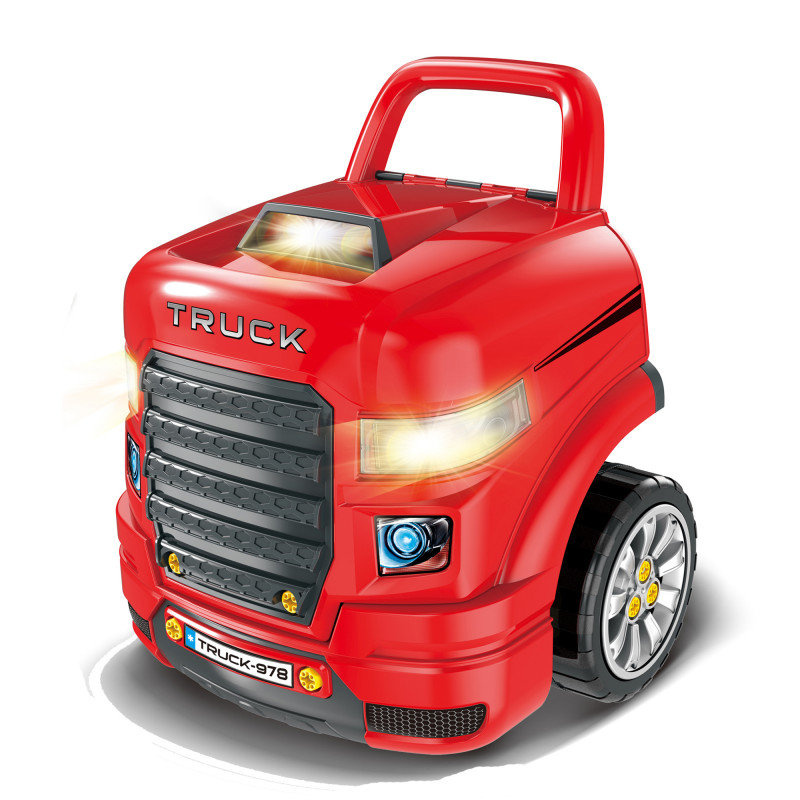 Jaunojo mechaniko sunkvežimio taisymo komplektas ir priedai 61 vnt.