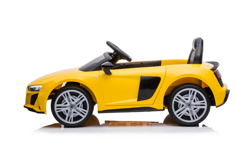 Vienvietis elektromobilis vaikams AUDI R8 A300, geltonas
