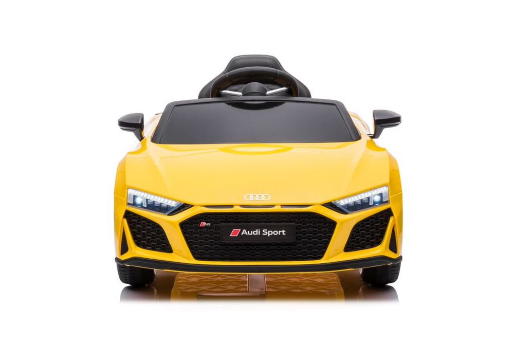 Vienvietis elektromobilis vaikams AUDI R8 A300, geltonas