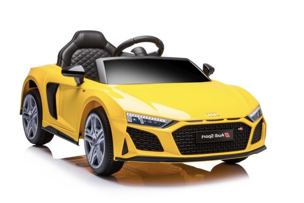 Vienvietis elektromobilis vaikams AUDI R8 A300, geltonas