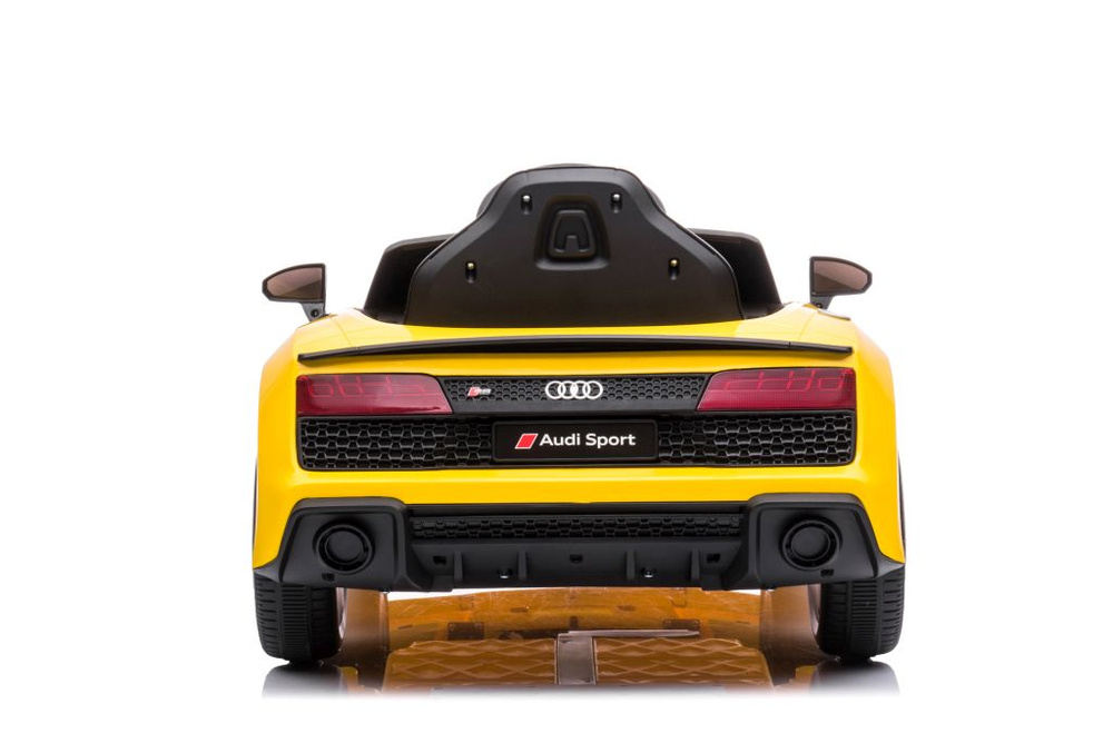 Vienvietis elektromobilis vaikams AUDI R8 A300, geltonas