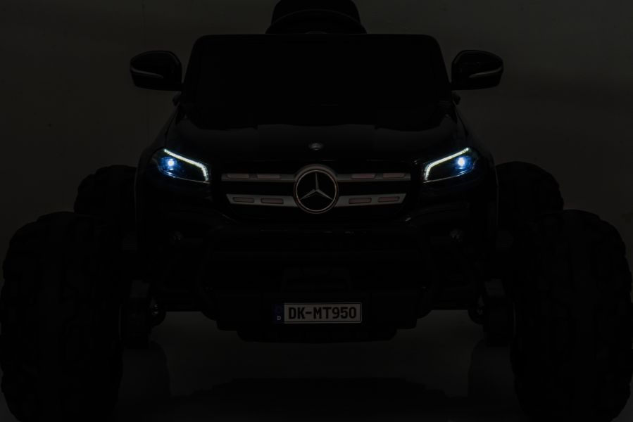 Vienvietis vaikiškas elektromobilis mercedes dk-mt950, juodas