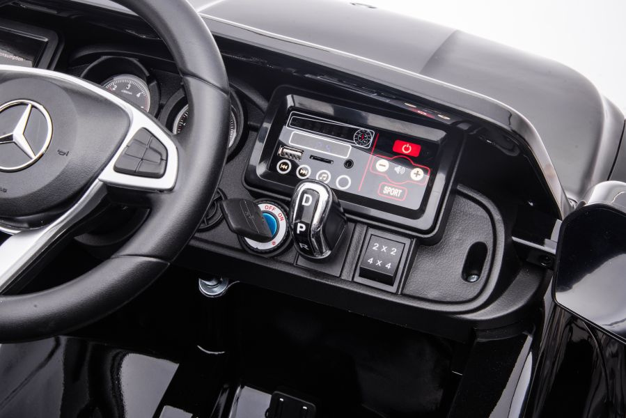 Vienvietis vaikiškas elektromobilis mercedes dk-mt950, juodas