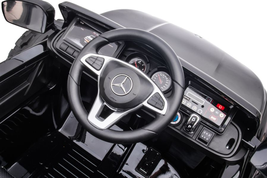 Vienvietis vaikiškas elektromobilis mercedes dk-mt950, juodas
