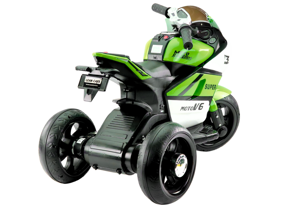 Elektrinis motociklas vaikams moto v6 ht-5188, žalias
