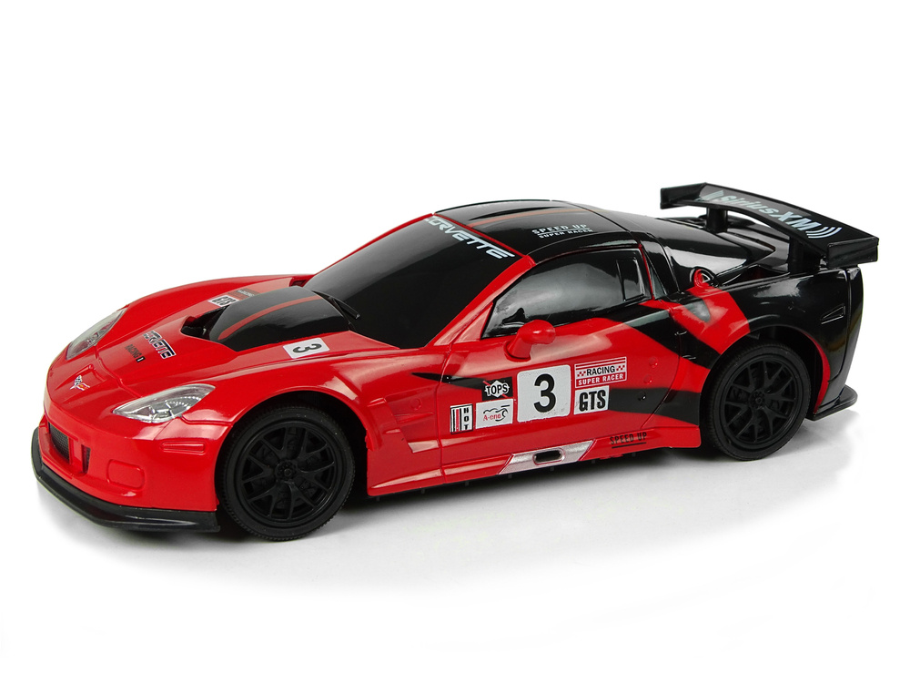 Nuotoliniu būdu valdomas sportinis automobilis corvette c6.r, 2.4 g, 1:24, raudonas