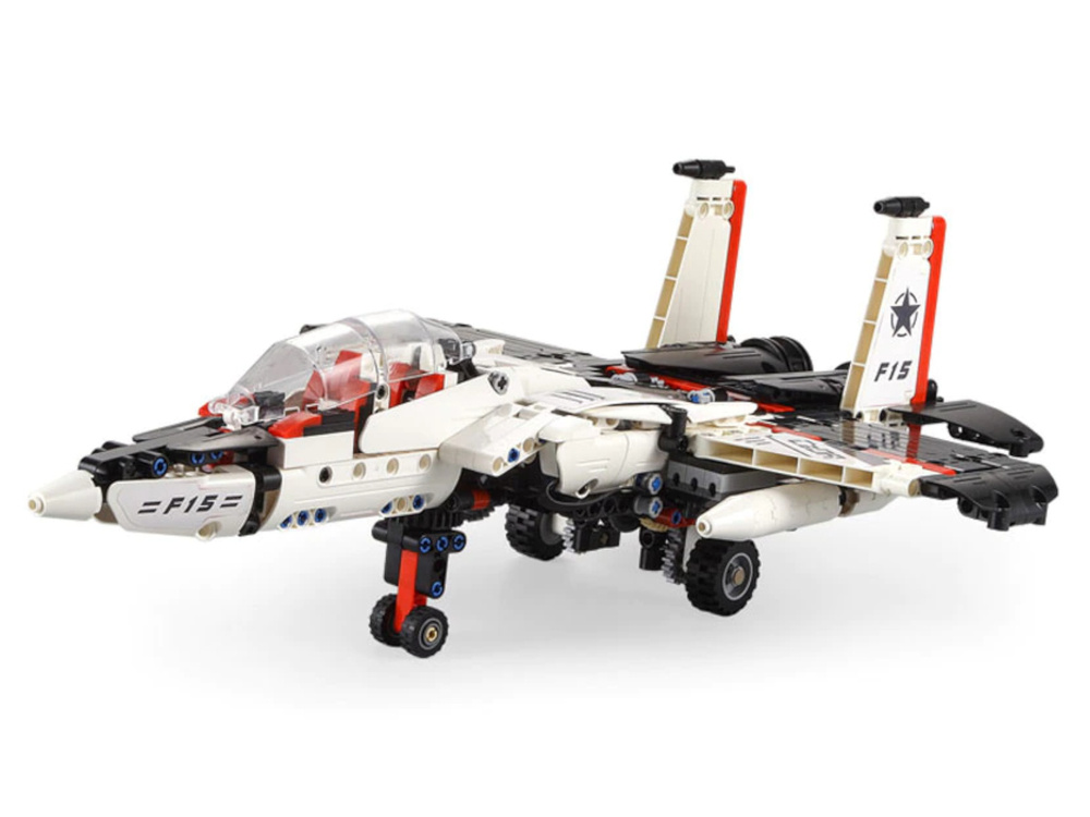 Nuotoliniu būdu valdomas konstruktorius cada - f15 eaglebot, 917 detalių