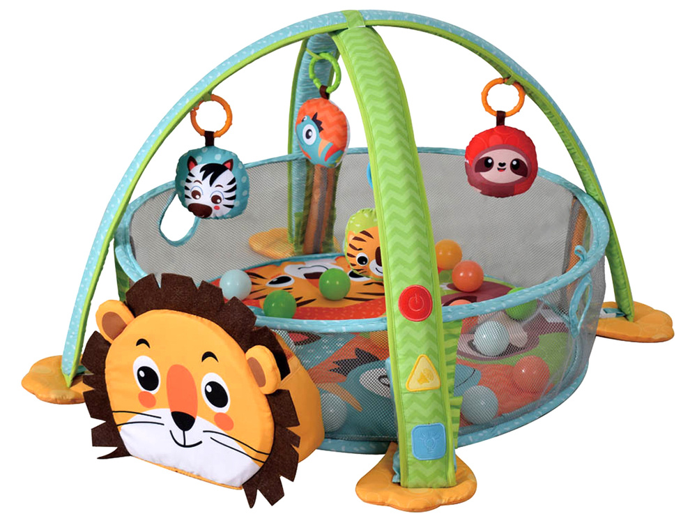 Žaidimų kilimėlis konig kids baseinas su kamuoliukais