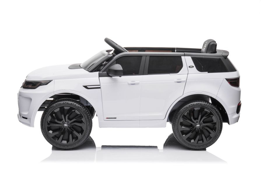 Vienvietis elektromobilis range rover, baltas