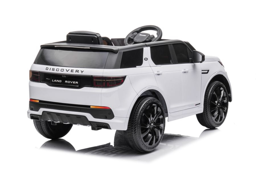 Vienvietis elektromobilis range rover, baltas