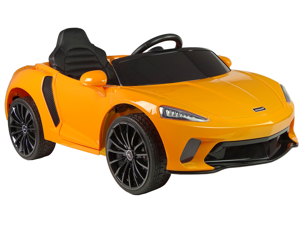 Vienvietis elektromobilis vaikams mclaren gt 12v, oranžinis blizgus