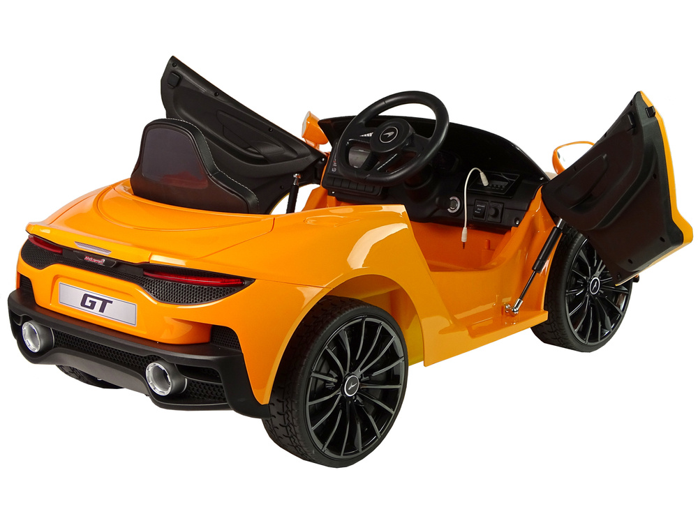 Vienvietis elektromobilis vaikams mclaren gt 12v, oranžinis blizgus
