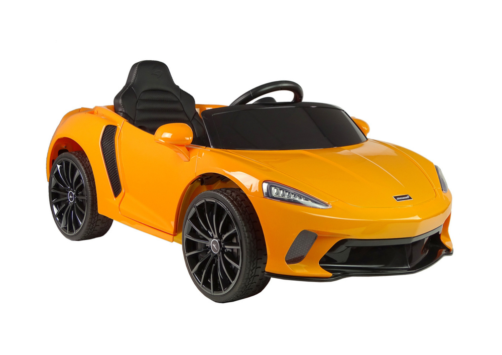 Vienvietis elektromobilis vaikams mclaren gt 12v, oranžinis blizgus