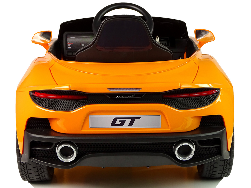 Vienvietis elektromobilis vaikams mclaren gt 12v, oranžinis blizgus