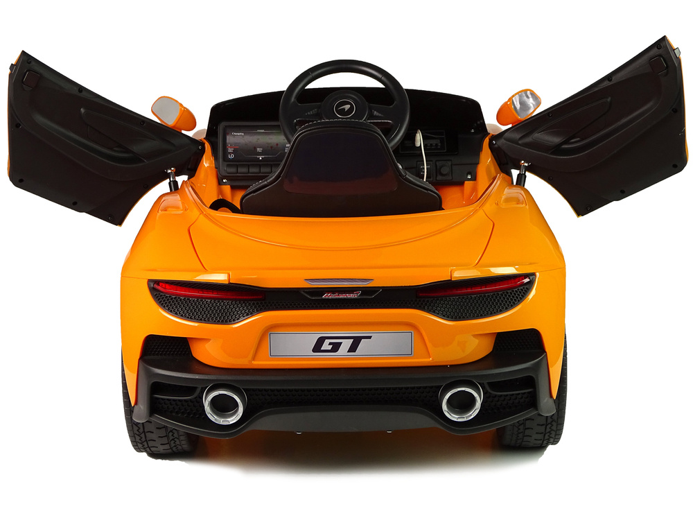 Vienvietis elektromobilis vaikams mclaren gt 12v, oranžinis blizgus