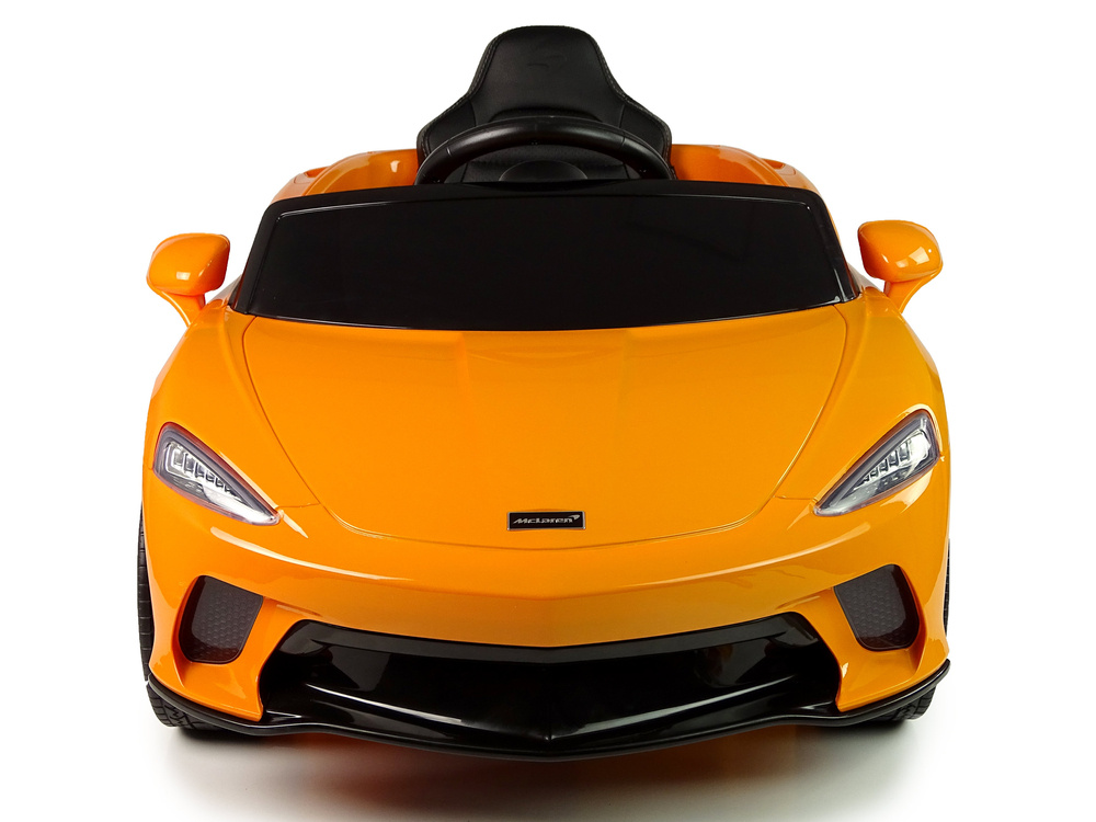 Vienvietis elektromobilis vaikams mclaren gt 12v, oranžinis blizgus