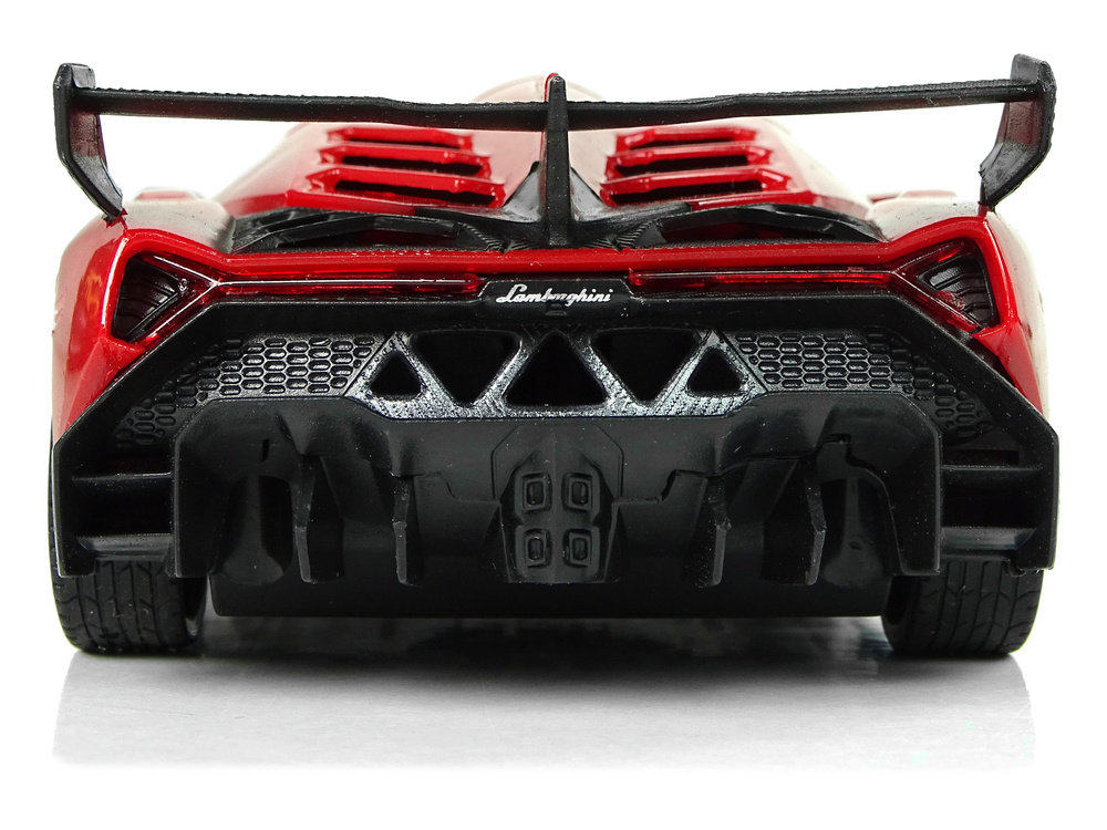 Radijo bangomis valdomas lamborghini veneno 1:24 raudonas su pulteliu