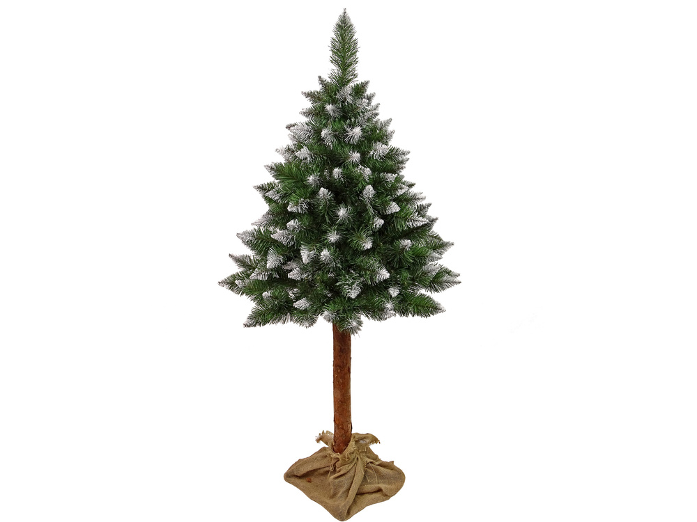 Kalėdinė eglutė „Diamond Pine 3D“ ant kamieno – 180 cm, su sniego efektu ir blizgučiais
