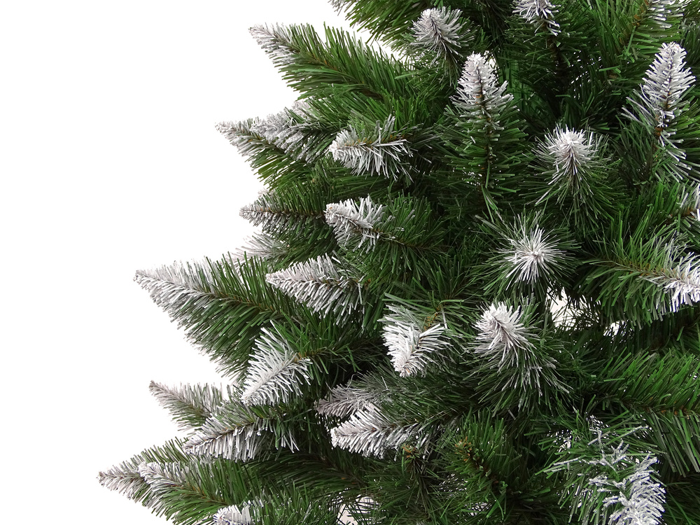Kalėdinė eglutė „Diamond Pine 3D“ ant kamieno – 180 cm, su sniego efektu ir blizgučiais