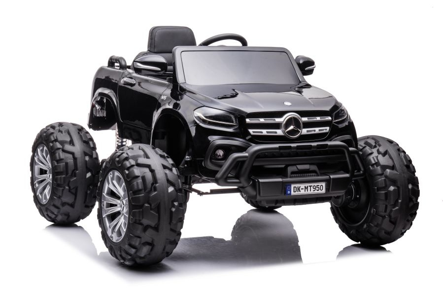 Vienvietis vaikiškas elektromobilis mercedes dk-mt950 4x4, juodas