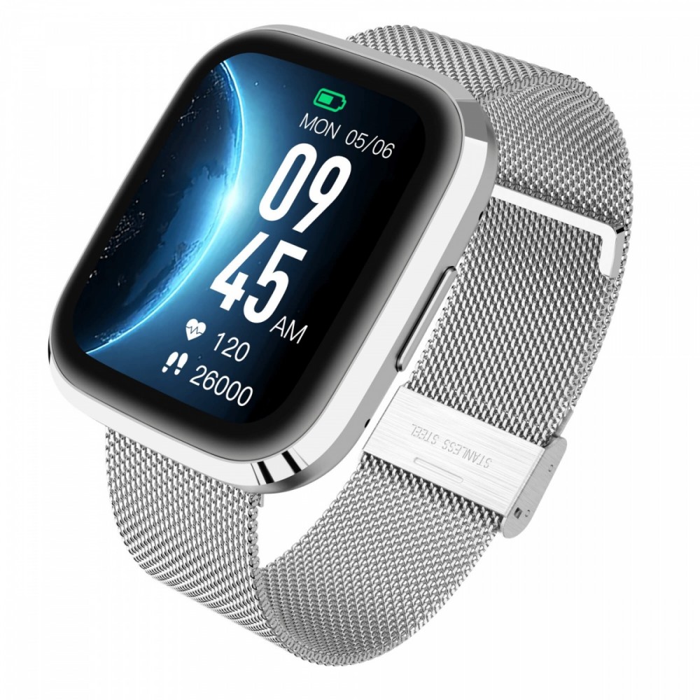 Išmanusis laikrodis garett grc style silver steel
