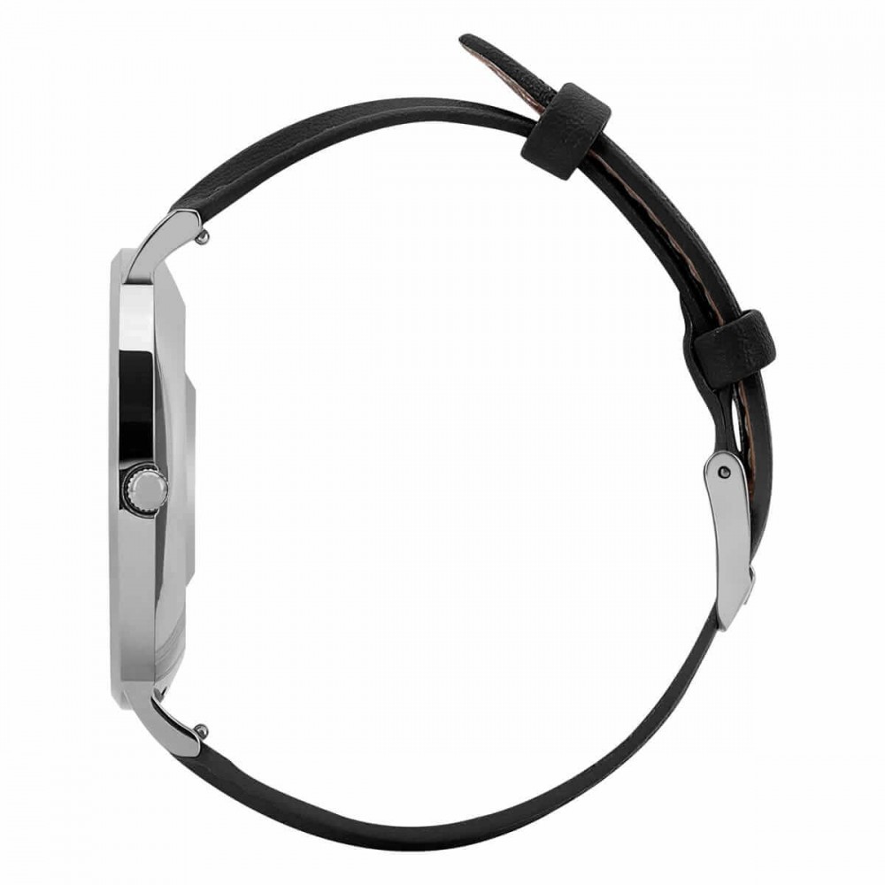 Išmanusis laikrodis garett verona silver/black leather