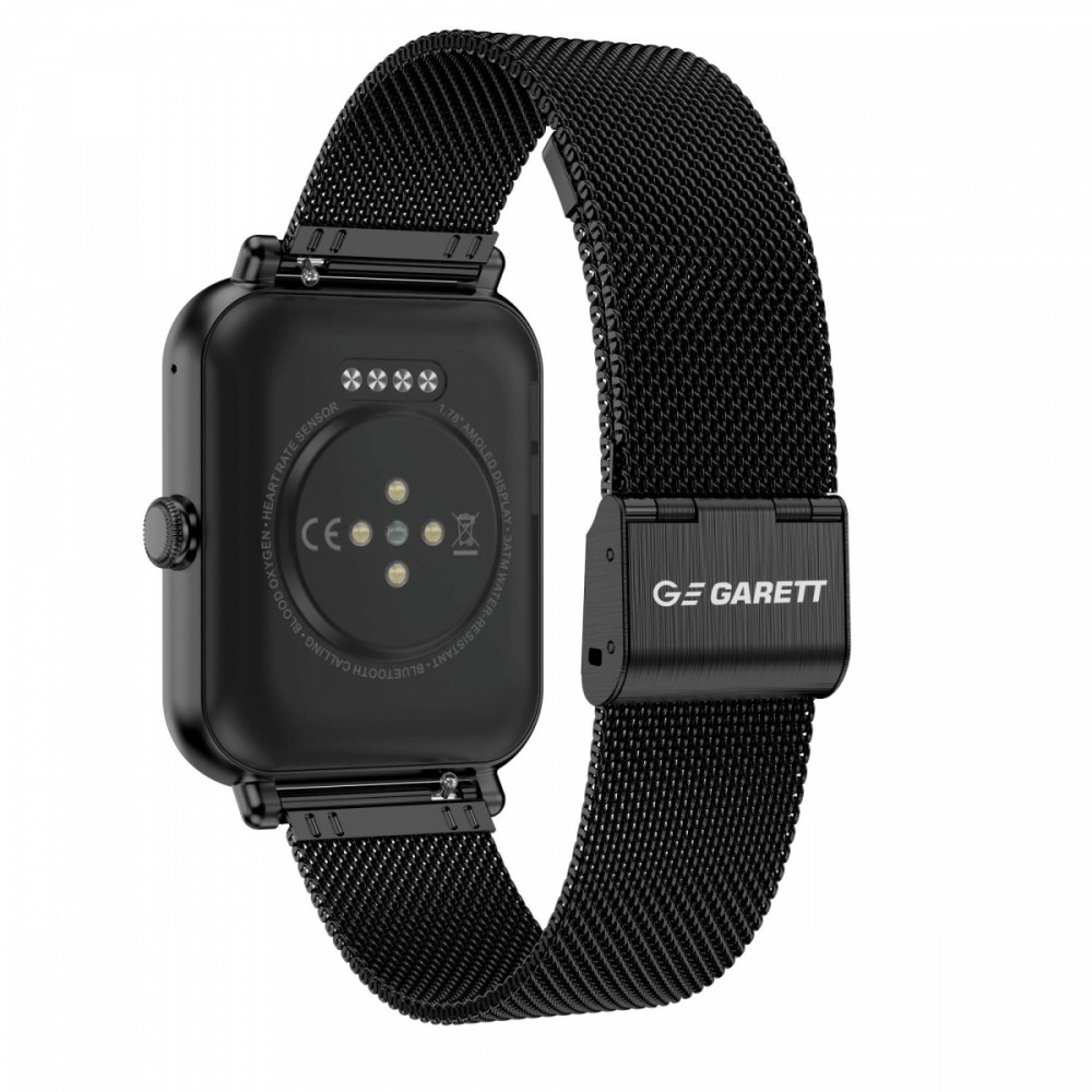 Išmanusis laikrodis garett grc classic black steel