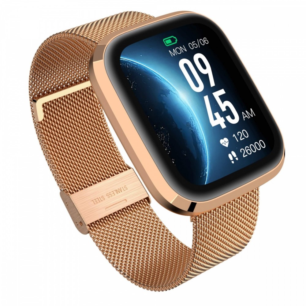 Išmanusis laikrodis garett grc style gold steel