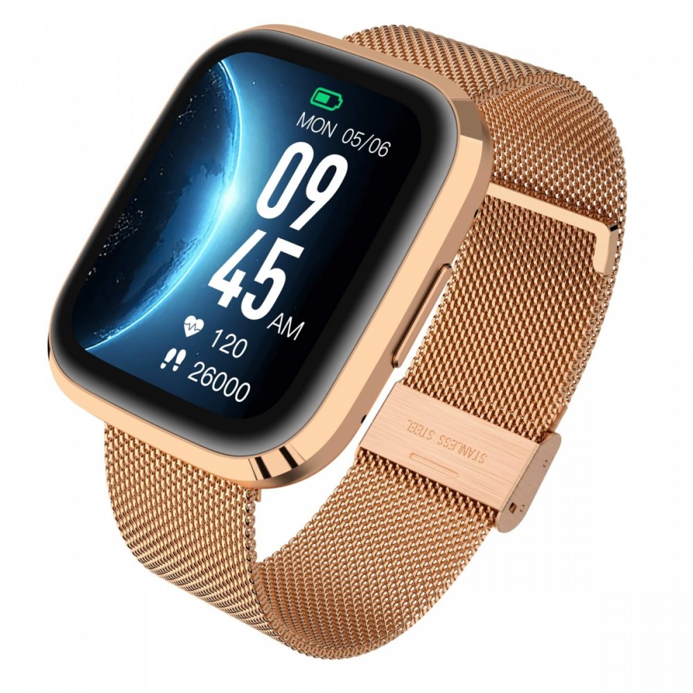Išmanusis laikrodis garett grc style gold steel