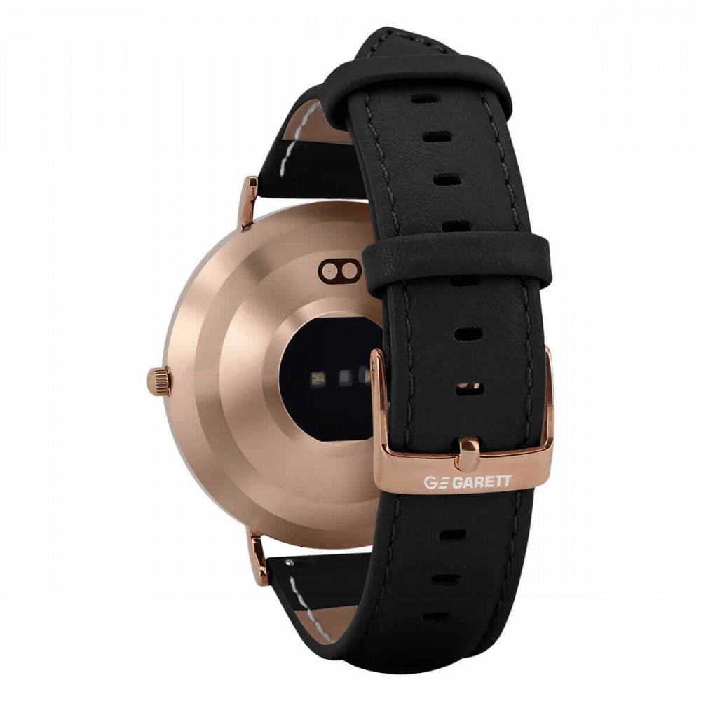 Išmanusis laikrodis garett verona gold/black leather