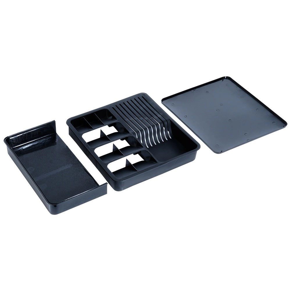 Virtuvės įrankių dėklas vilde 40-45x31 cm, juodas
