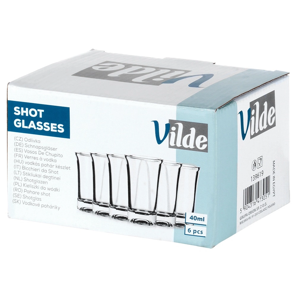 Stiklinės taurelės vilde 40 ml, 6 vnt.