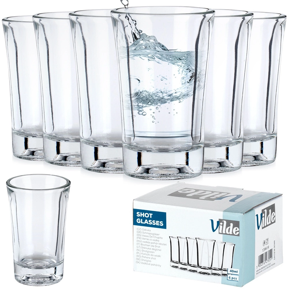Stiklinės taurelės vilde 40 ml, 6 vnt.