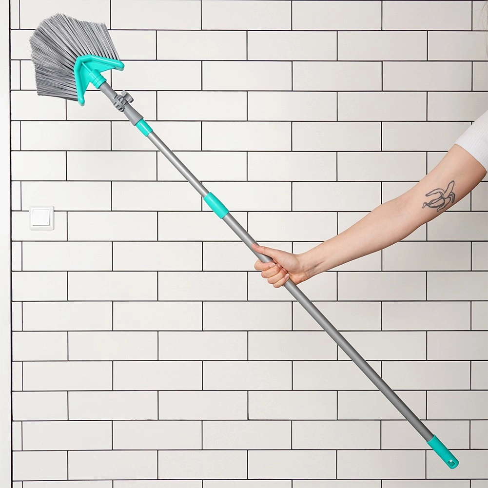 Teleskopinė šluota vilde su trijų padėčių trikampiu šepečiu 115-180 cm 1