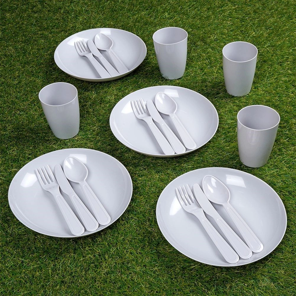 Plastikinis pikniko indų rinkinys „vilde“ 20 dalių 1