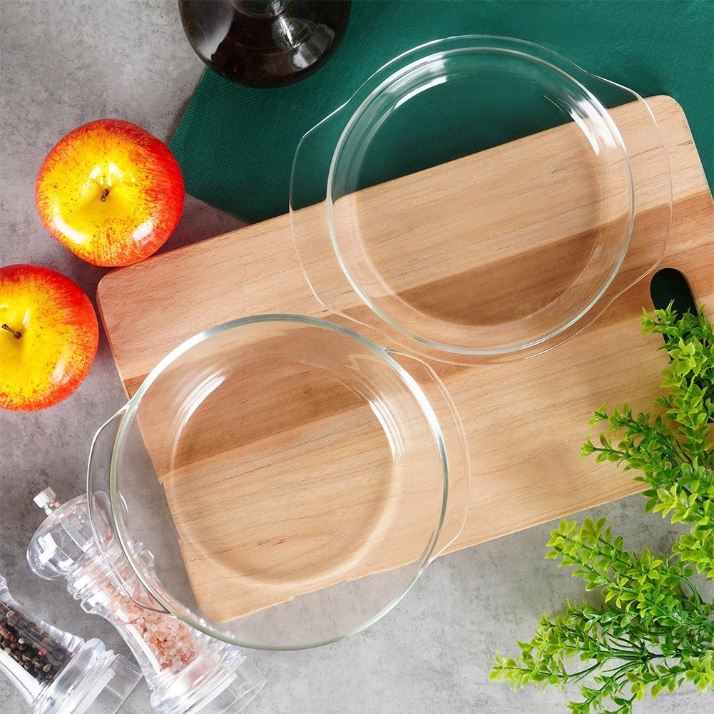 Karščiui atspari stiklinė forma su dangčiu vilde 1 l + 270 ml