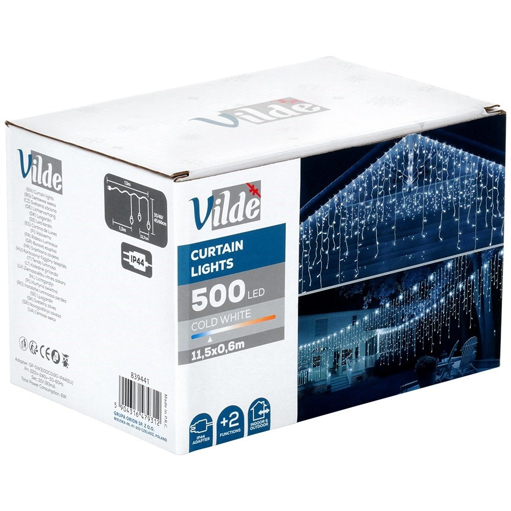 Girlianda- užuolaida vilde 500 led 11,5 m