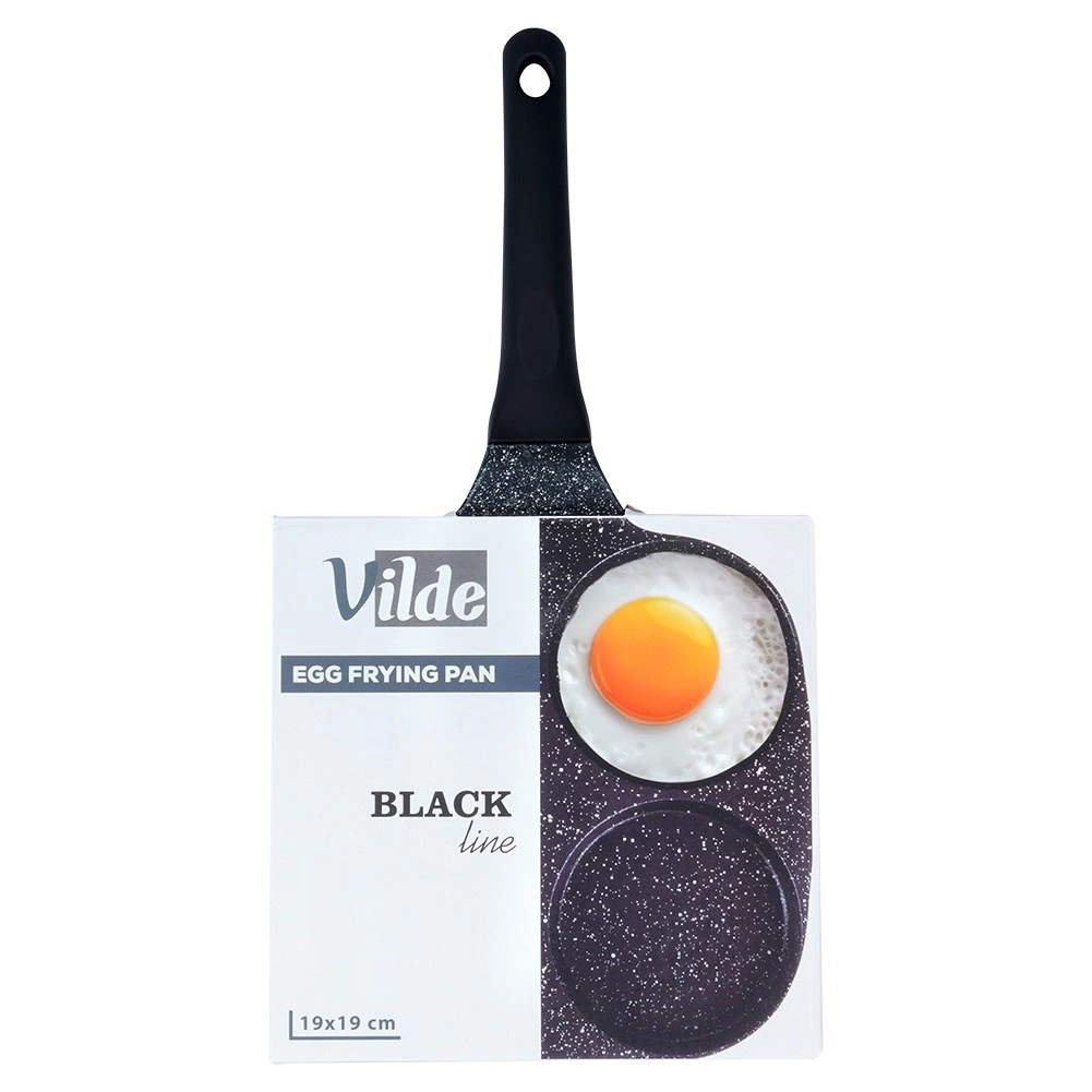Kiaušinių ir blynelių keptuvė vilde black line 19x19 cm