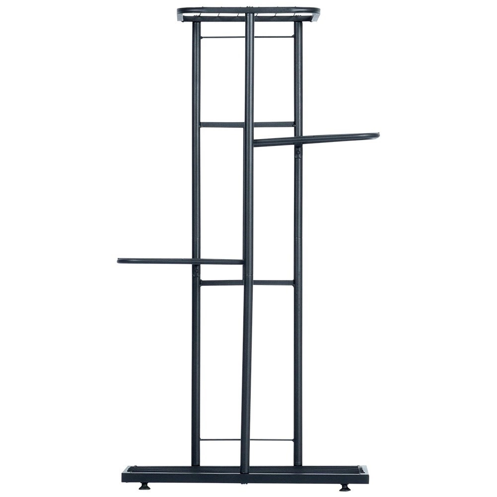 Metalinis gėlių stovas vilde 4 lygių 80 cm juodas