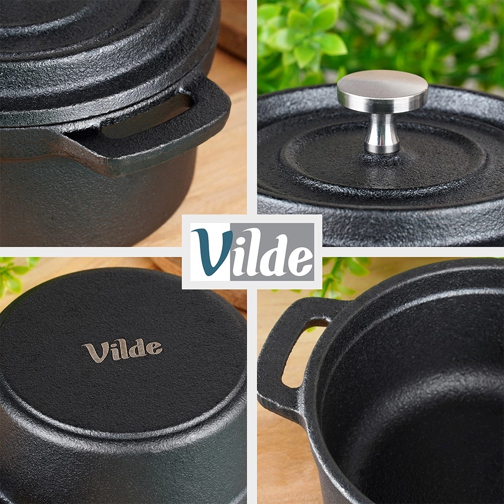 Ketaus puodas su dangčiu vilde 10 cm, 250 ml